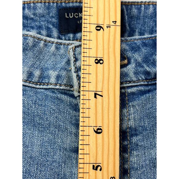 Lucky Brand Womens Size 4 Waist 29" The Roll Up Denim Shorts Mid-Rise Distressed - Picture 10 of 16